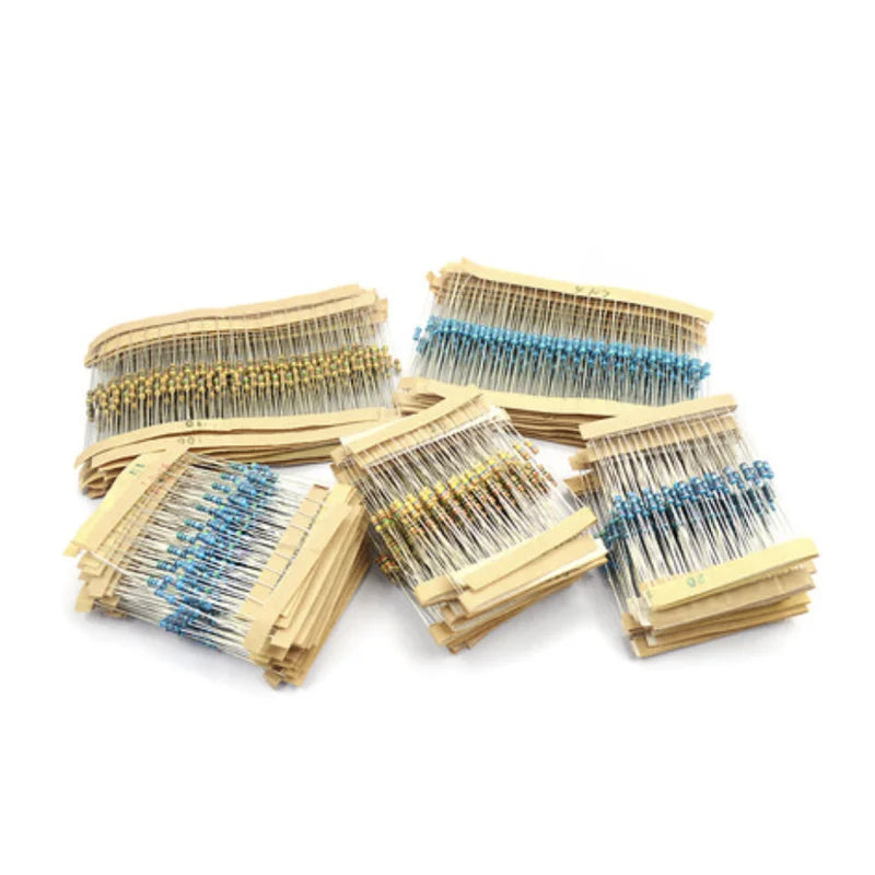 200PCS 1/4W Carbon Film Resistors 5% 1R-10M 10R 47R 56R 100R 220R 1K 4K7 6K8 100K 330K 560K 1M ohm Color Ring Resistance