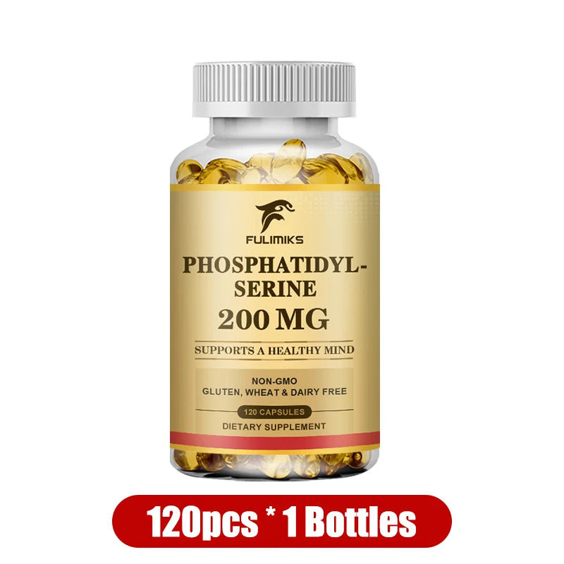 Buy 1 Get 1 Free! Advanced Phosphatidyl Serine Supplement, for Brain & Memory, Cortisol Manager for Stress Relief & Mental Focus