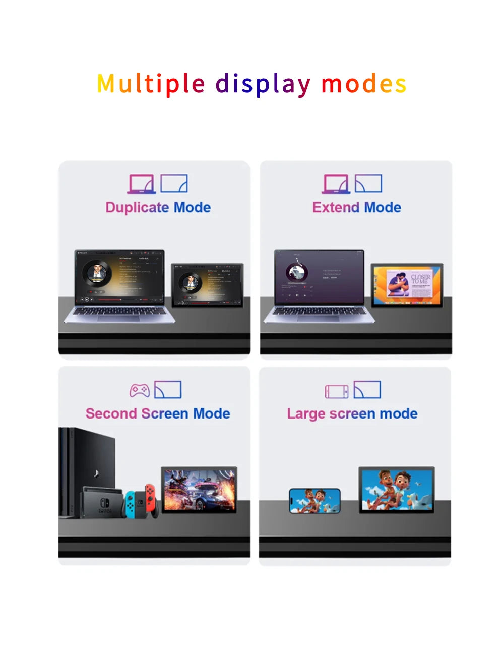 The 11.6-inch portable monitor supports gaming screens on laptops, PCs, Xbox, and Switch. Touchable
