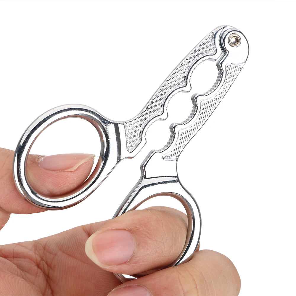 Melon Seed Plier Scissor Nut Cracker Kitchen Tools Stainless Steel Nutcracker Multi-Function Walnut Pine Sheller Opener