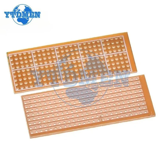 10PCS Stripboard PCB Board 2.5x6.4cm / 6.5x14.5cm Single Side Circuit Board DIY Universal Experiment Prototype Board for Arduino