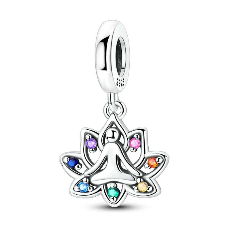 Passionate 925 Silver Dumbbell Badminton Soccer Sport Charms Beads Fit Pandach 925 Original Bracelet DIY Jewelry Graduation Gift