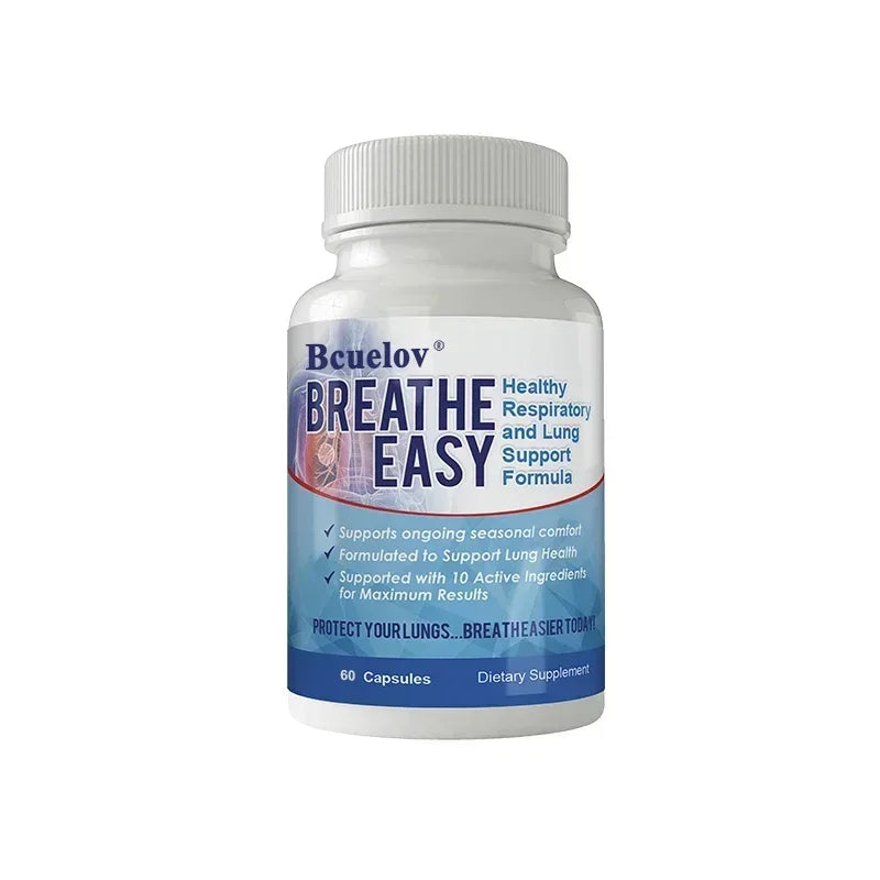 Lung Health Supplements - Helps Strengthen Comfort To The Lungs and Bronchial System Supports Clear Lungs and Easy Breathing