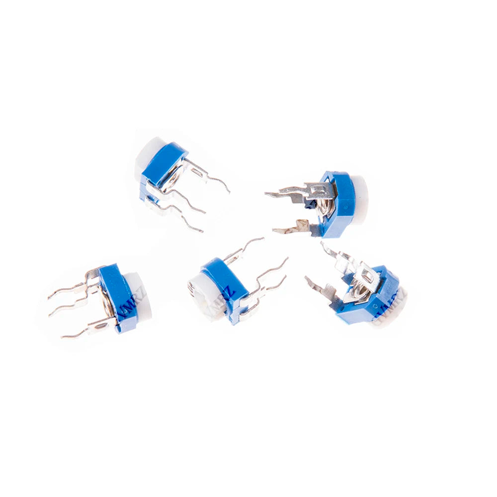 65PCS Trimmer Resistor RM063 Adjustable Resistance 100R~1M Potentiometers 1K 5K 10K 20K 50K 100K 500K 1M