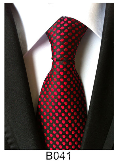 Manufacturers wholesale tie polyester jacquard tie men's casual formal wear professional business tie in stock supply