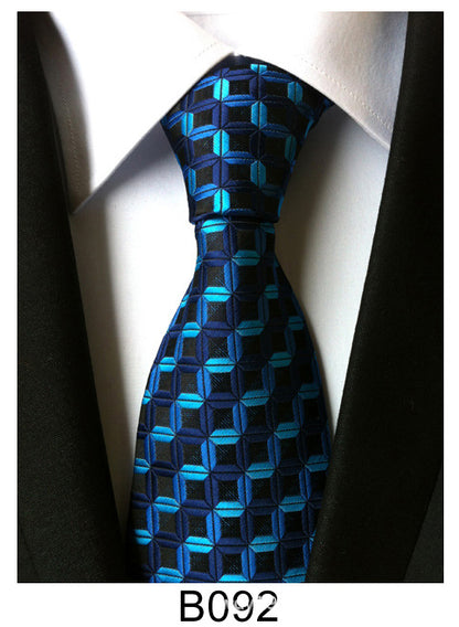 Manufacturers wholesale tie polyester jacquard tie men's casual formal wear professional business tie in stock supply