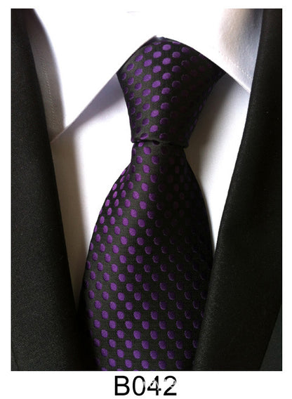 Manufacturers wholesale tie polyester jacquard tie men's casual formal wear professional business tie in stock supply