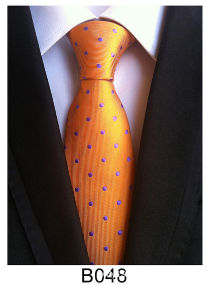 Manufacturers wholesale tie polyester jacquard tie men's casual formal wear professional business tie in stock supply