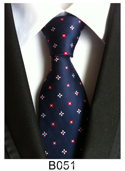 Manufacturers wholesale tie polyester jacquard tie men's casual formal wear professional business tie in stock supply