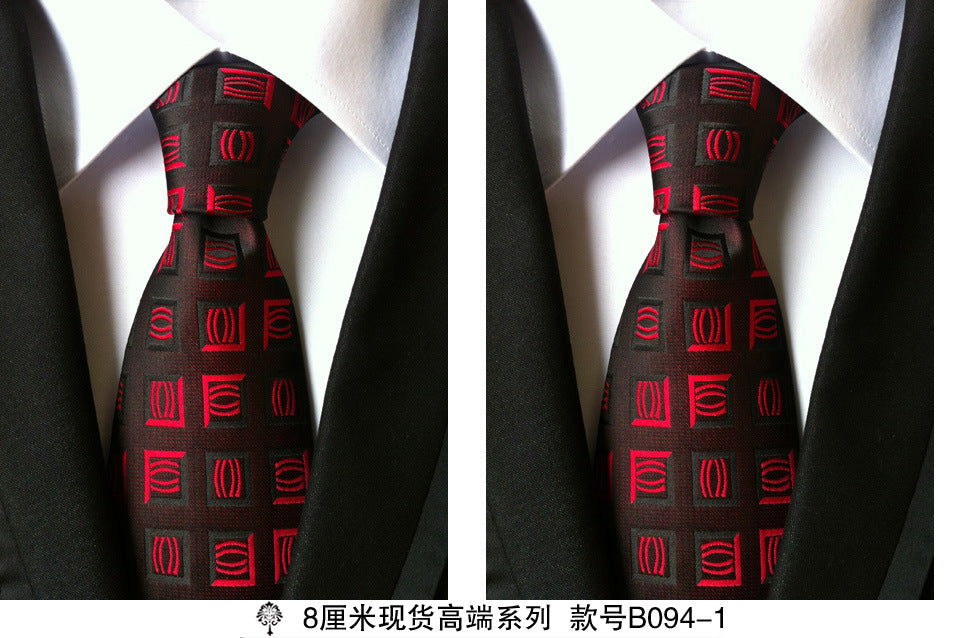 Manufacturers wholesale tie polyester jacquard tie men's casual formal wear professional business tie in stock supply