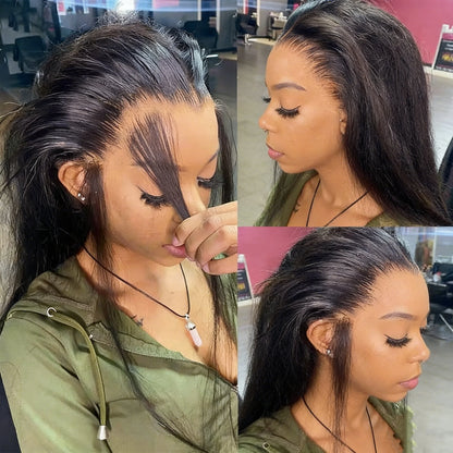 13X4 Human Hair Transparent Swiss Lace Frontal Wig, Wholesale Virgin Raw Vietnamese Human Hair Wig Glueless HD Lace Frontal Wigs