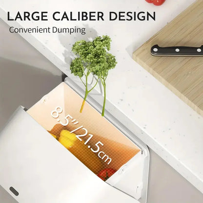 Hanging Trash Can,Motion Sensor Waste Bin Wall Mounted Smart Sensor Trash Bin with Lid for Kitchen Cabinet Door Under Sink