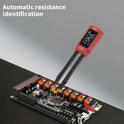 ZOYI ZT-MD2 Tweezers LCR Meter Capacitor Resistor Inductor Diode Buzzer Tester  CNC Metal Housing Portable Tool - Red