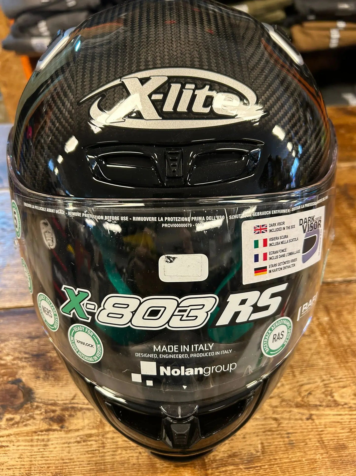 CASCO X-LITE X803 RS Men's Kits % Modal Gradient Color Black-Silver Made in Italy