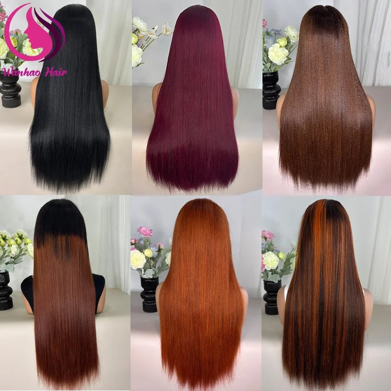 13X4 Human Hair Transparent Swiss Lace Frontal Wig, Wholesale Virgin Raw Vietnamese Human Hair Wig Glueless HD Lace Frontal Wigs