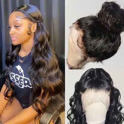 Brazilian for Wigs 100% Virgin Human Hair 13x4 Transparent French Lace Long Wigs for Black Women