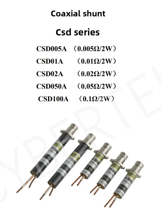 CYBERTEK Coaxial Shunt Resistor CSD01A/B20/M02/005/100 Precision Shunt Resistor