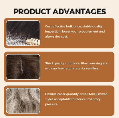 European American Fashion Small Transparent Lace Front Curly Wig High Temperature Fiber Long Curly Hair Bangs Cross-Border for