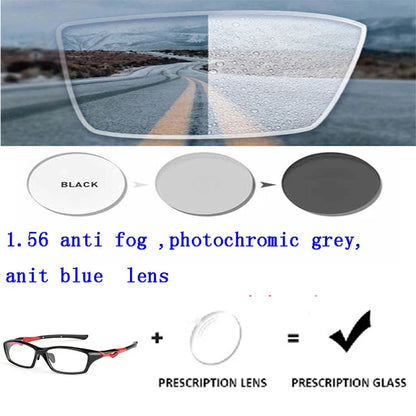 Progressive Prescription Running Glasses Sports Glasses Football Basketball Eyeglasses Photochromic Lens