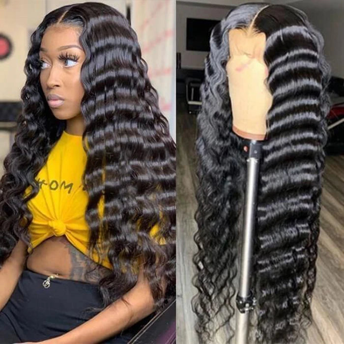 10A Raw Indian Hair Lace Frontal Human Hair Wigs,Glueless Full HD Lace Wigs Human Hair Lace Front,Body Wave Wigs for Black Women