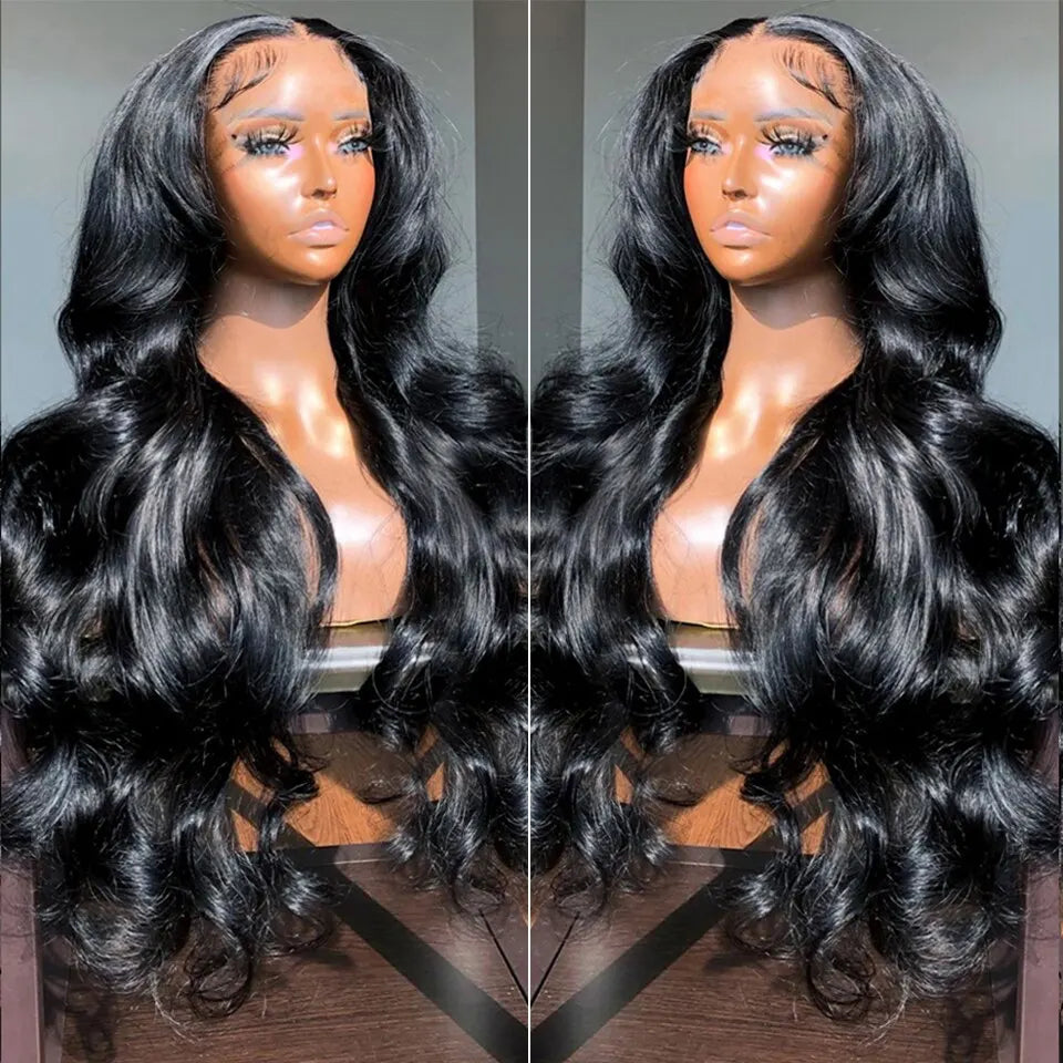 13X4 Human Hair Transparent Swiss Lace Frontal Wig, Wholesale Virgin Raw Vietnamese Human Hair Wig Glueless HD Lace Frontal Wigs