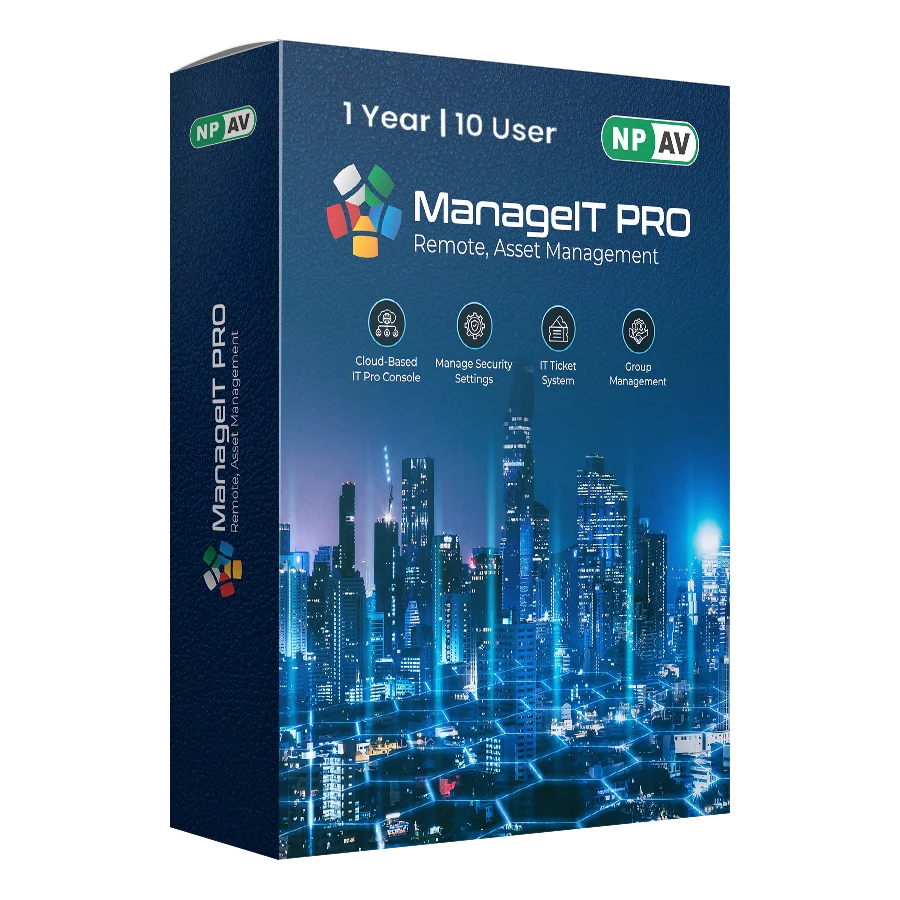 Manage IT Pro 10 User 1 year Cloud-Based IT Business Software Console for Laptop Applications (Email Delivery in 1 Hour - No CD)