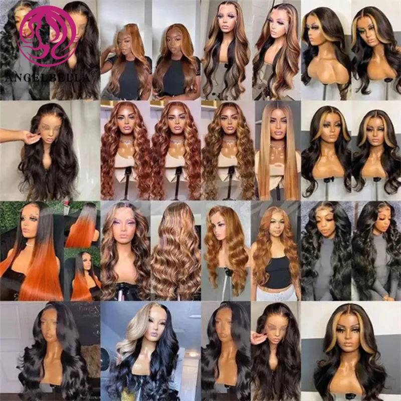 13X4 Human Hair Transparent Swiss Lace Frontal Wig, Wholesale Virgin Raw Vietnamese Human Hair Wig Glueless HD Lace Frontal Wigs