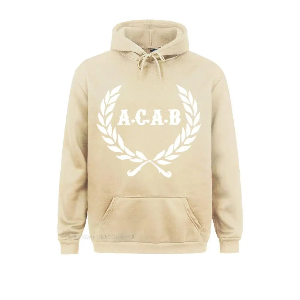 Mens Acab Pullover Hoodie A C A B Football Acab Soccer Hoodie Men Print Pullover Hoodie Cotton Funny Beach Kawaii Clothes