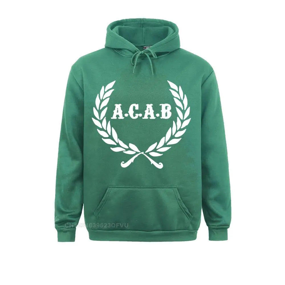 Mens Acab Pullover Hoodie A C A B Football Acab Soccer Hoodie Men Print Pullover Hoodie Cotton Funny Beach Kawaii Clothes