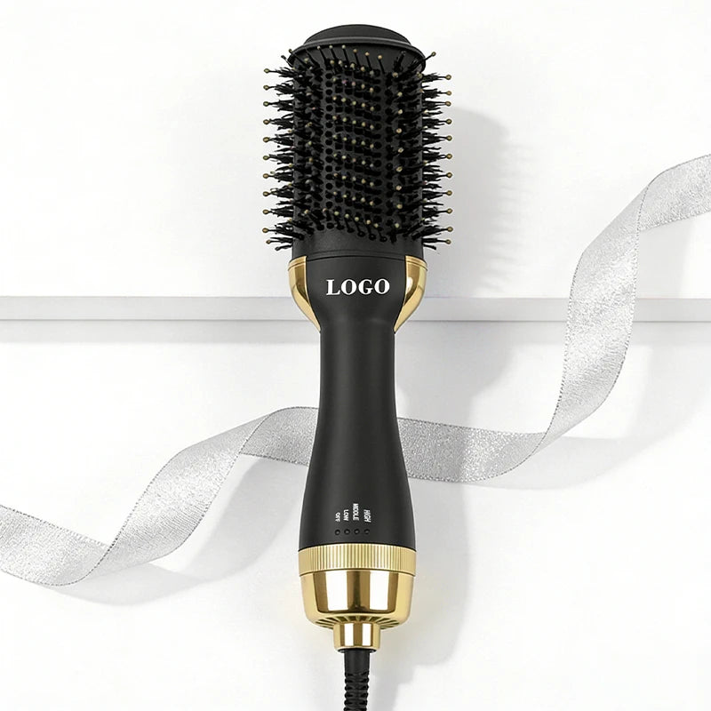 Factory Sale 4 in 1 Salon Ionic Hair Styling Tools  Straightener Blow Dryer One Step Dryer & Volumizing Hot Air Brush