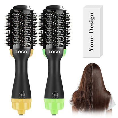 Detachable Hot Air Brush Diffuser Multi Hair Styler Negative Ion Women Brush Hair Dryer 2in1 Blowout Brush