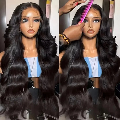 13X4 Human Hair Transparent Swiss Lace Frontal Wig, Wholesale Virgin Raw Vietnamese Human Hair Wig Glueless HD Lace Frontal Wigs