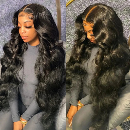 10A Raw Indian Hair Lace Frontal Human Hair Wigs,Glueless Full HD Lace Wigs Human Hair Lace Front,Body Wave Wigs for Black Women