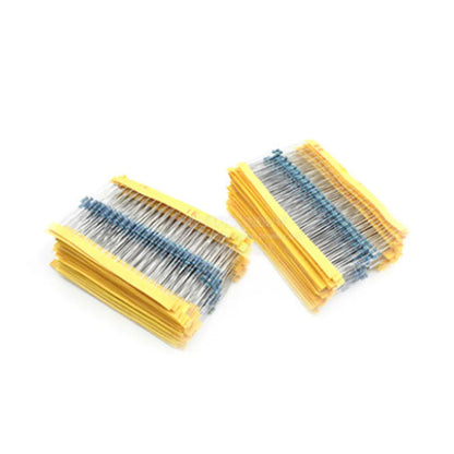 130Values X20pcs=2600pcs 1/4W 0.25W 1% Metal Film Resistors Assorted Pack Kit 1R~3M  Resistors Assortment Kits Fixed capacitors