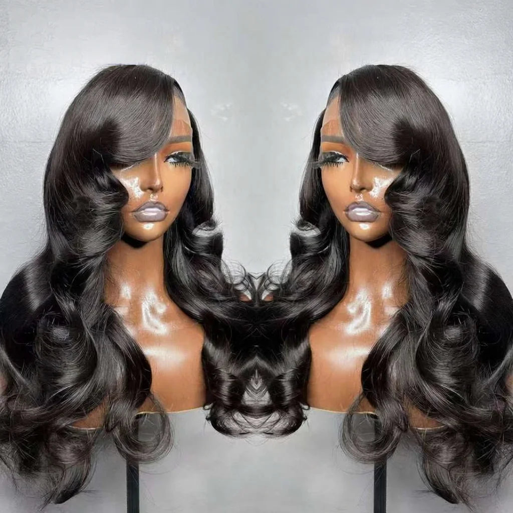 10A Raw Indian Hair Lace Frontal Human Hair Wigs,Glueless Full HD Lace Wigs Human Hair Lace Front,Body Wave Wigs for Black Women