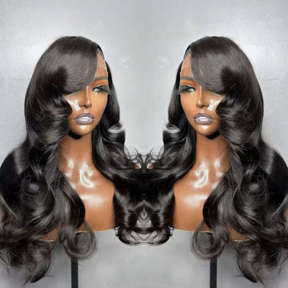 10A Raw Indian Hair Lace Frontal Human Hair Wigs,Glueless Full HD Lace Wigs Human Hair Lace Front,Body Wave Wigs for Black Women