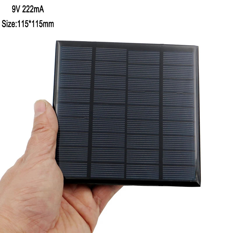 Solar Panel 6V 9V 18V Mini Solar System DIY For Battery Cell Phone Chargers Portable 2W 3W 4.5W 6W 10W 20W Solar Cell