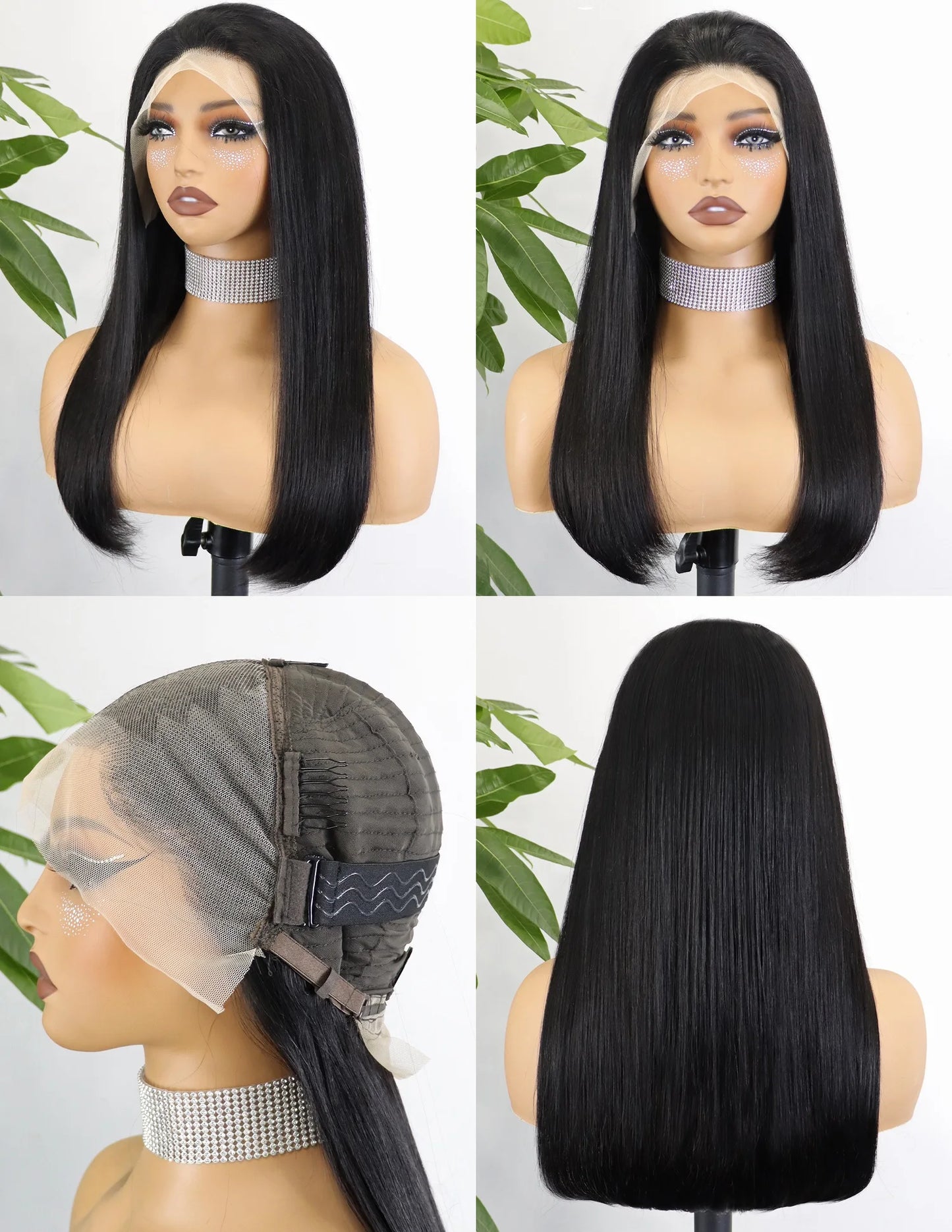 Glueless Cheap Wholesale 100 Natural Raw Indian Long Straight Human Hair Wigs 13x4 HD Transparent Lace Front Wigs Pre Plucked