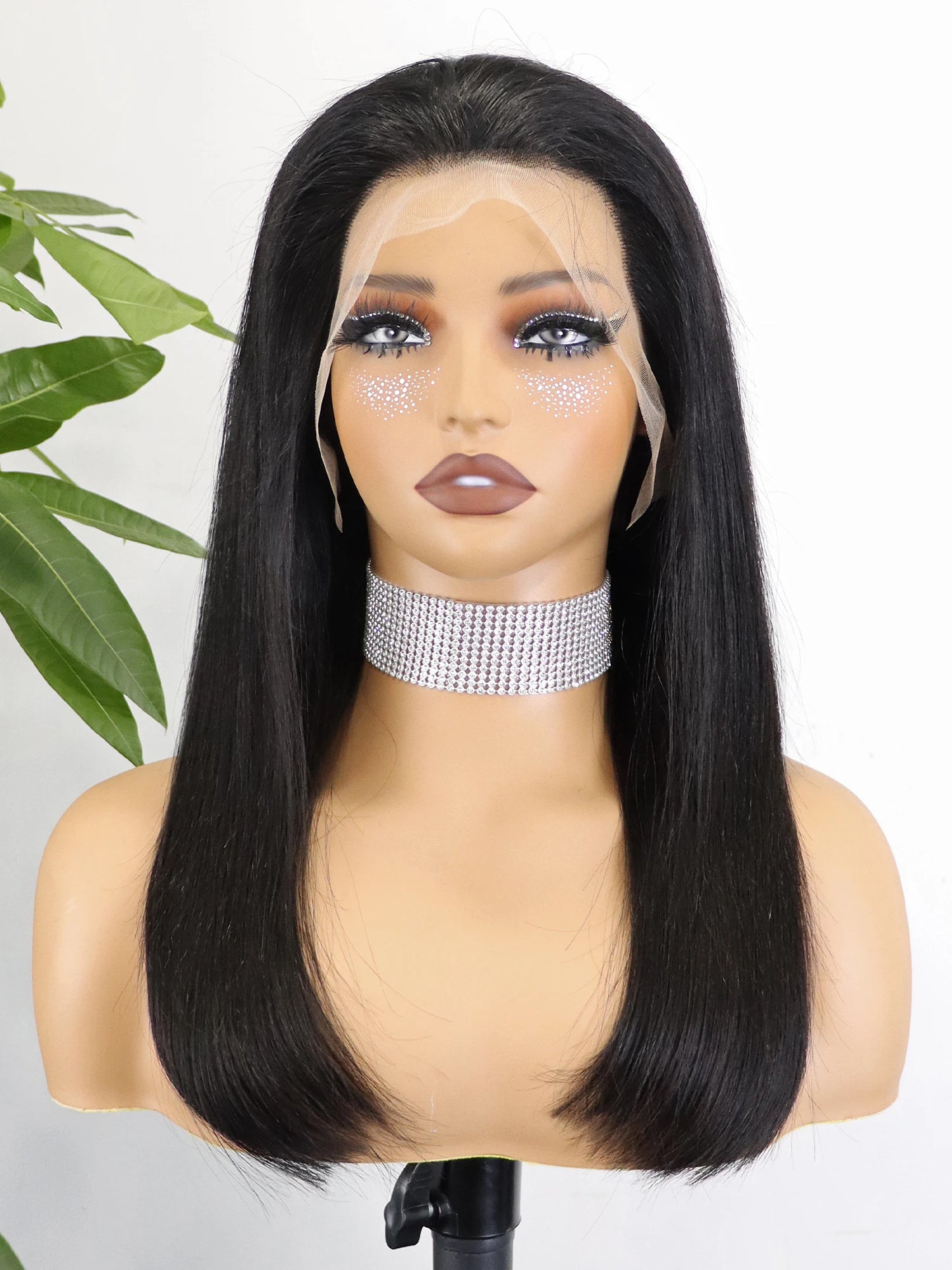 Glueless Cheap Wholesale 100 Natural Raw Indian Long Straight Human Hair Wigs 13x4 HD Transparent Lace Front Wigs Pre Plucked