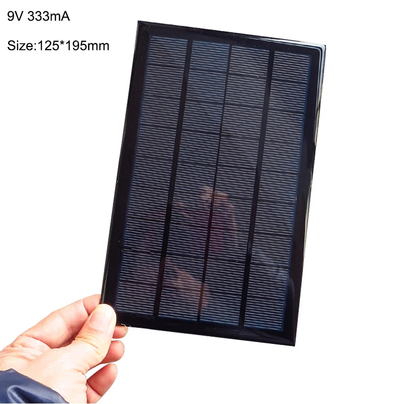 Solar Panel 6V 9V 18V Mini Solar System DIY For Battery Cell Phone Chargers Portable 2W 3W 4.5W 6W 10W 20W Solar Cell