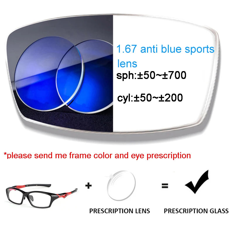 Progressive Prescription Running Glasses Sports Glasses Football Basketball Eyeglasses Photochromic Lens