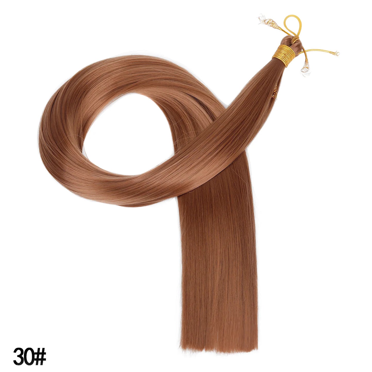 Wholesale Dyed Long Straight Hair Wigs Machine Double Weft High Temperature Fiber Braided Bulk Hair Bundle 150g