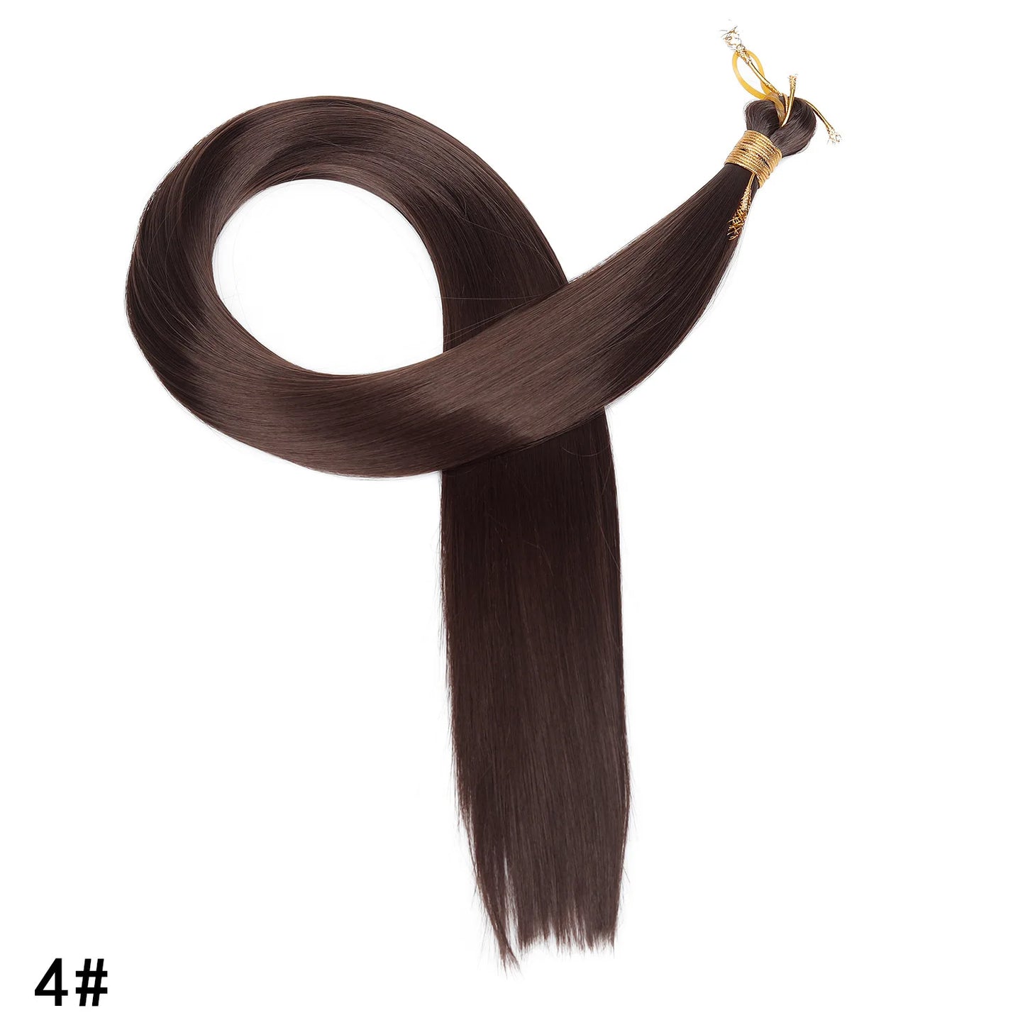 Wholesale Dyed Long Straight Hair Wigs Machine Double Weft High Temperature Fiber Braided Bulk Hair Bundle 150g