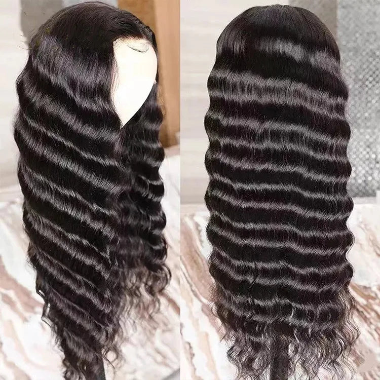 13X4 Human Hair Transparent Swiss Lace Frontal Wig, Wholesale Virgin Raw Vietnamese Human Hair Wig Glueless HD Lace Frontal Wigs