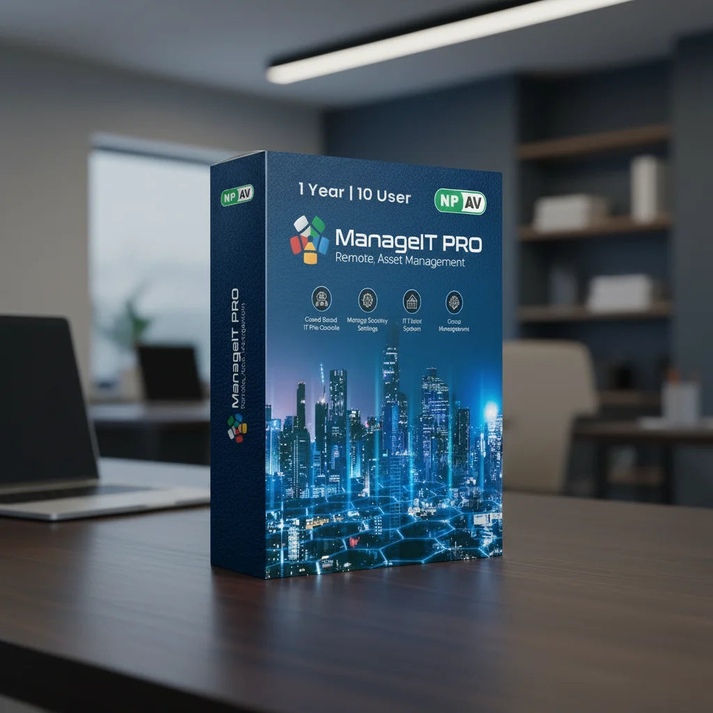 Manage IT Pro 10 User 1 year Cloud-Based IT Business Software Console for Laptop Applications (Email Delivery in 1 Hour - No CD)