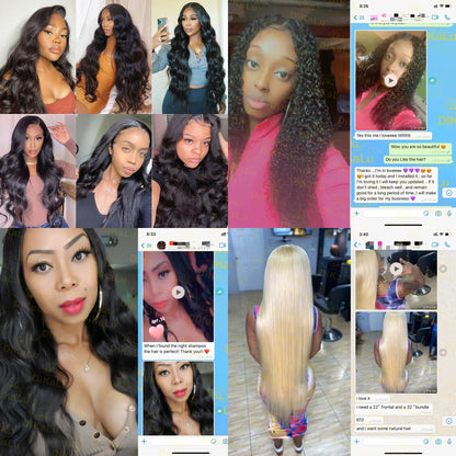 Brazilian for Wigs 100% Virgin Human Hair 13x4 Transparent French Lace Long Wigs for Black Women