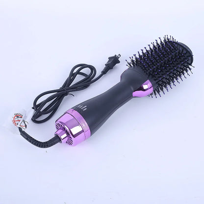 Detachable Hot Air Brush Diffuser Multi Hair Styler Negative Ion Women Brush Hair Dryer 2in1 Blowout Brush