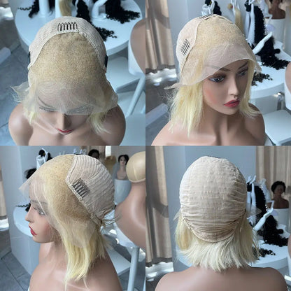 Brazilian for Wigs 100% Virgin Human Hair 13x4 Transparent French Lace Long Wigs for Black Women