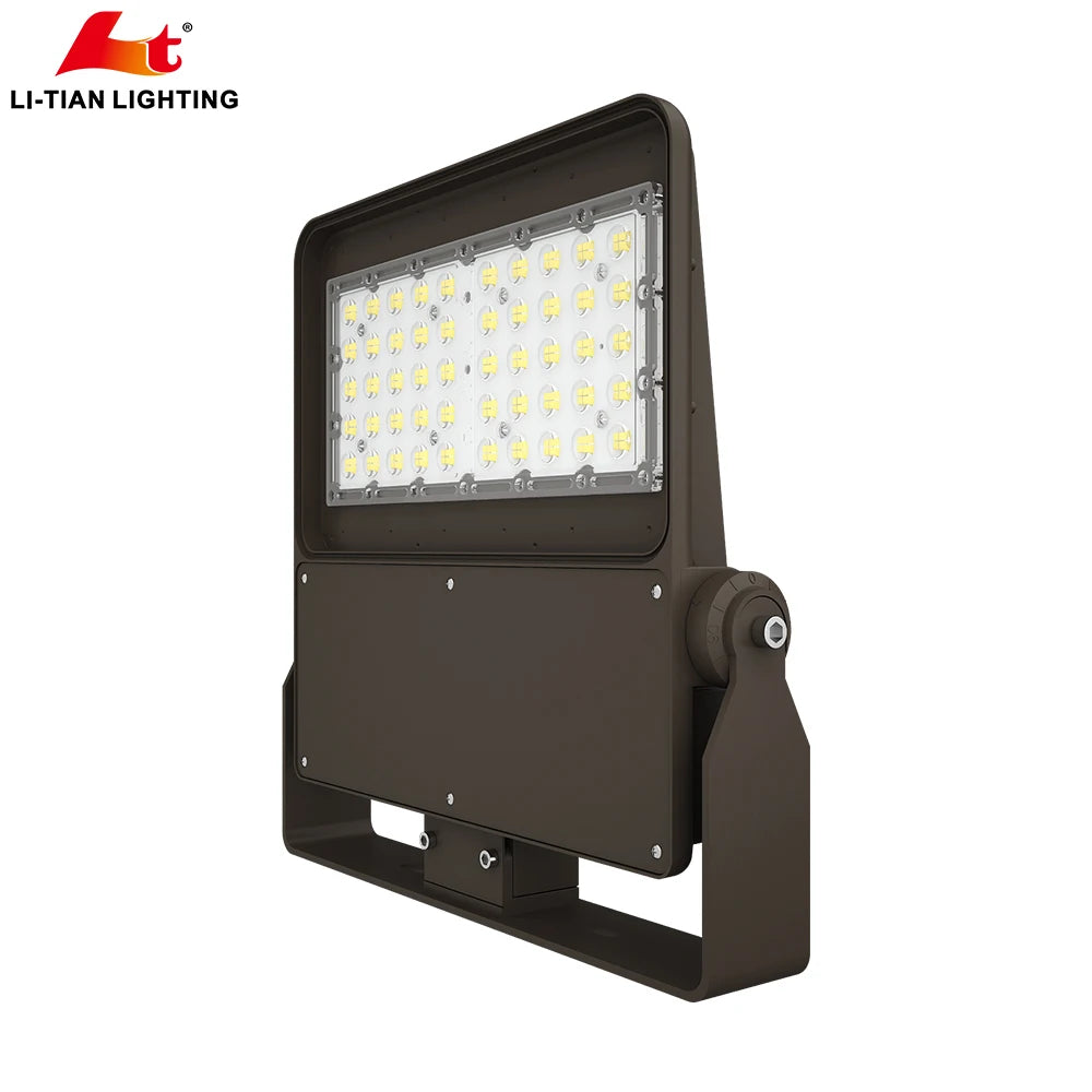 200W Outdoor LED Flood Light High-Efficiency Parking Lot Lighting Fixture with 150lm/w Area Flood Light