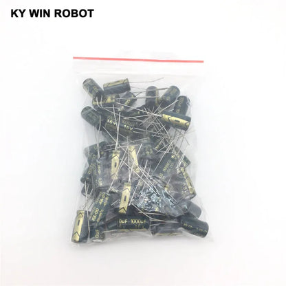 50PCS Aluminum Capacitors 1000uF 108 20% 8*16mm 16V 1000000nF 1000000000pF Diameter8mm